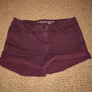 American Eagle Maroon Shorts